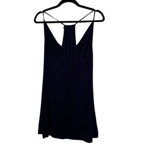 Naked Princess Navy Blue Mini Tank Dress Beachwear Nightwear - Size Small